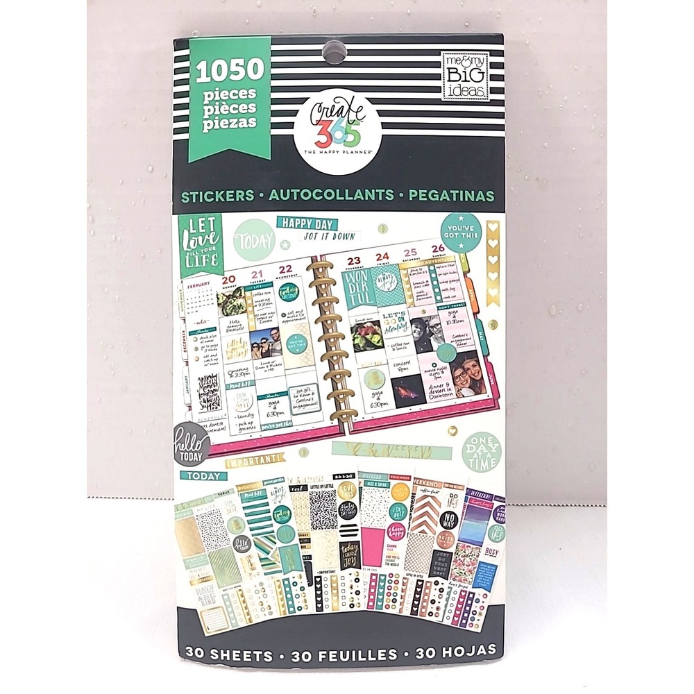 Sticker Value Pack - Colorful Life Theme, 30 Sheets, 1030 Stickers Missing 20